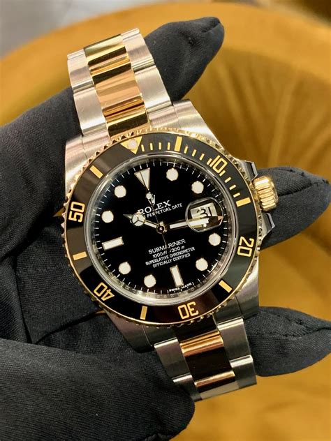 gold and stainless rolex submariner|rolex submariner watch new price.